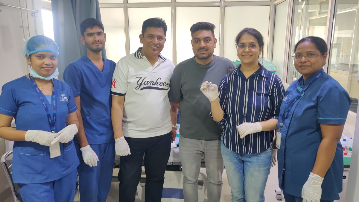 केयर सीएचएल हॉस्पिटल्स, इंदौर ने 6 माह के मासूम की बचाई जान, गले में फंसा 1.5 इंच का स्टील ढक्कन सफलतापूर्वक निकाला