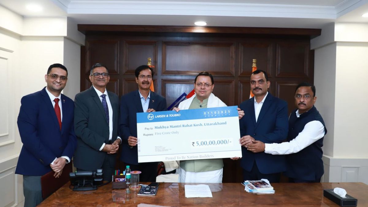 मुख्यमंत्री धामी से नई दिल्ली में लार्सन एंड टुब्रो के प्रतिनिधिमंडल ने शिष्टाचार भेंट की