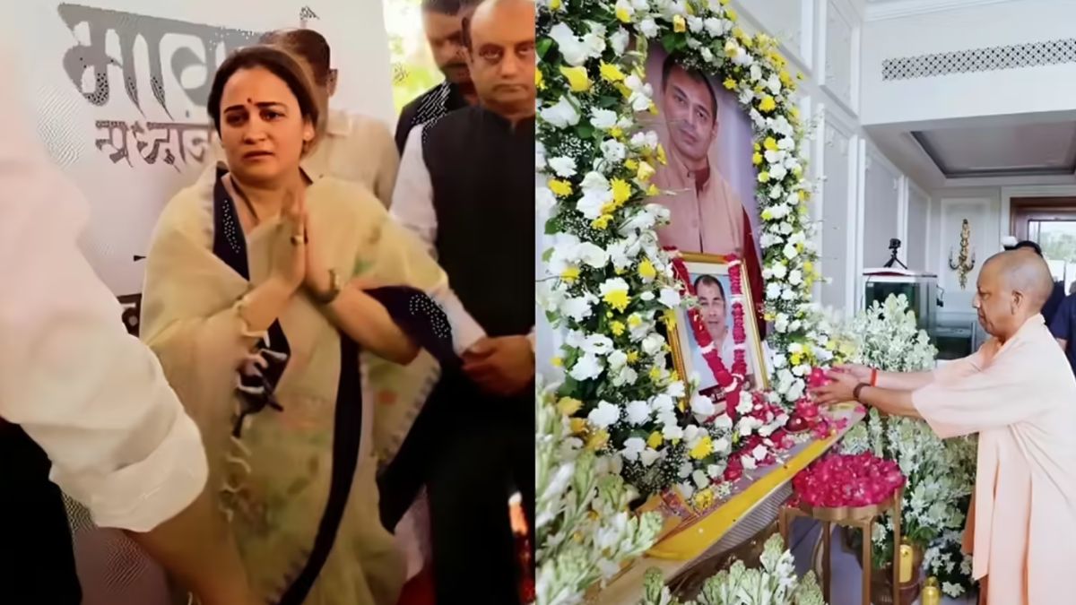 सीएम योगी ने प्रतीक यादव को तेरहवीं में पहुंचकर दी श्रद्धांजलि, प्रसाद बांटते हुए बिलख पड़ी अपर्णा यादव