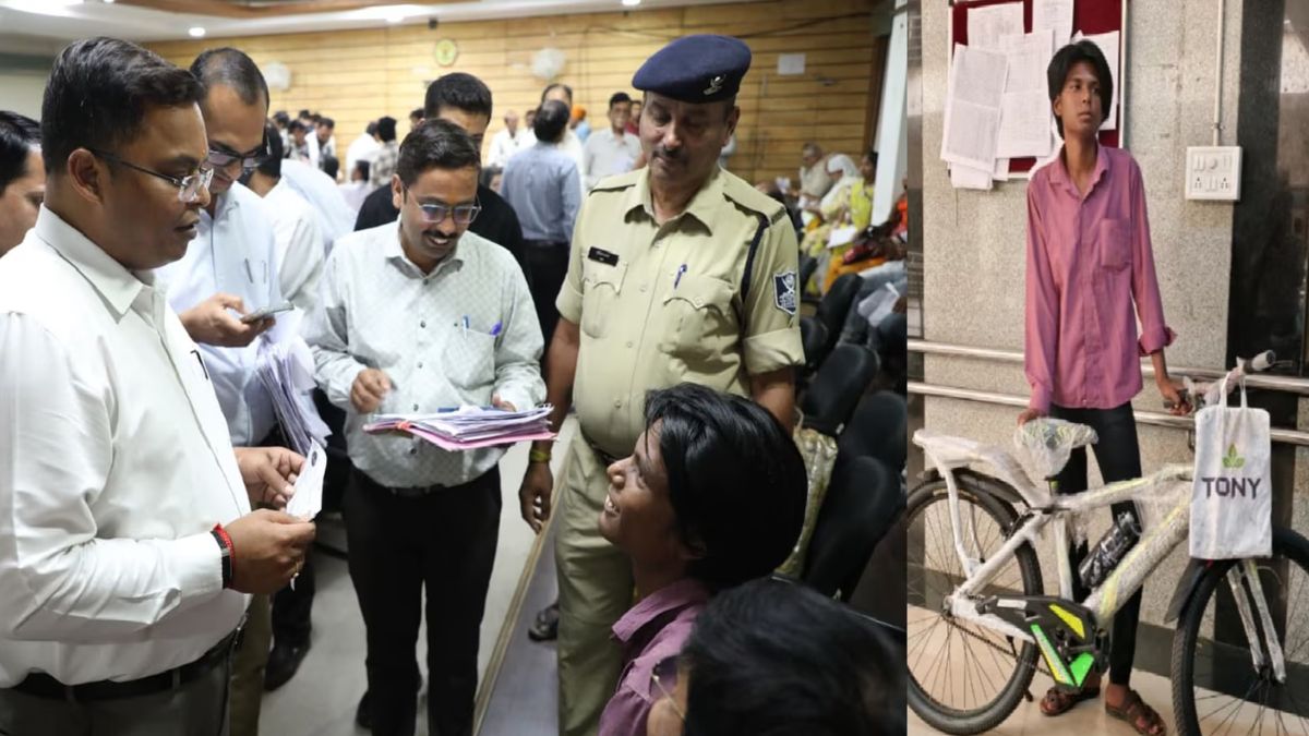 कलेक्टर शिवम वर्मा की जनसुनवाई से बदली जिंदगियां, घायल को मिलेगा फ्री इलाज, छात्र को मिली साइकिल