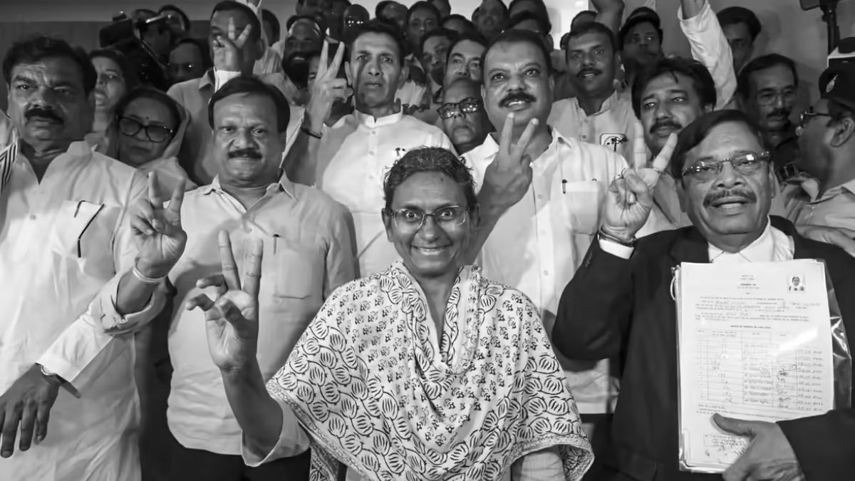 कांग्रेस की राज्यसभा उम्मीदवार मीनाक्षी नटराजन का नामांकन हुआ खारिज, कांग्रेस विधायकों को बंगलुरु लेकर जा रहा विमान रनवे से लौटा