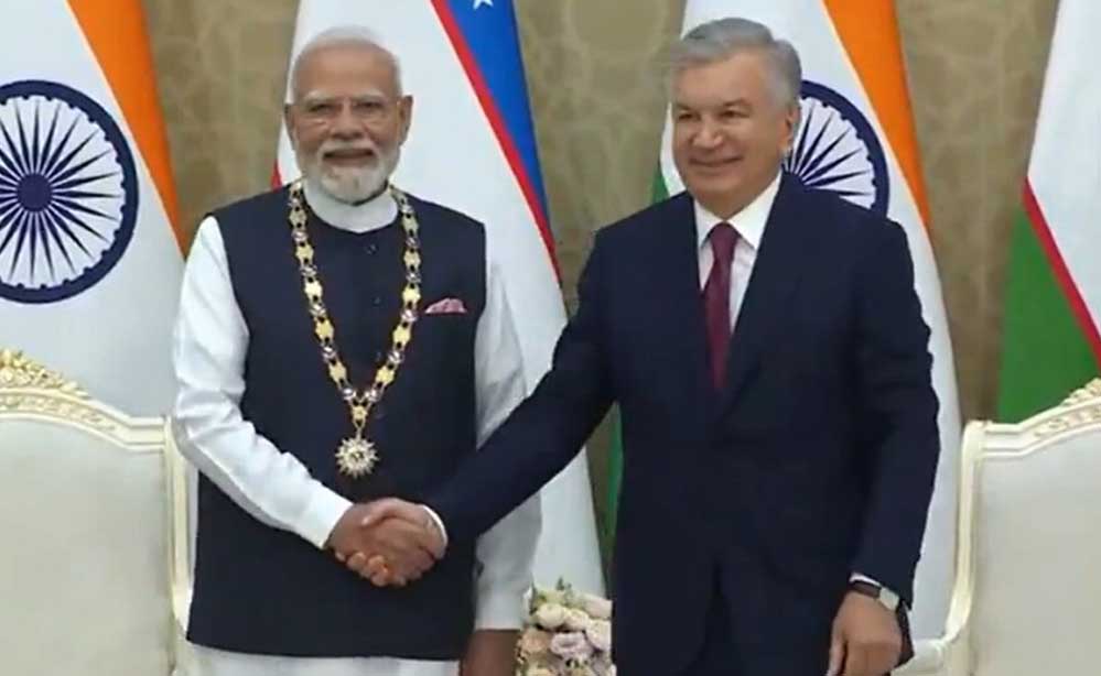 भारत-उज्बेकिस्तान रिश्तों को नई मजबूती, PM मोदी को सर्वोच्च सम्मान; यूरेनियम पर बड़ी बात