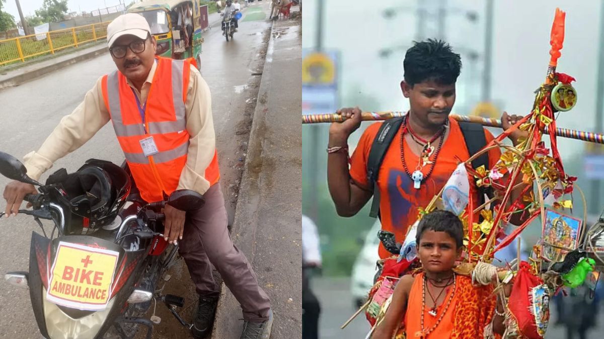 यूपी में कांवड़ मार्गों पर दौड़ रहीं बाइक एंबुलेंस, मिनटों में मिल रहा उपचार