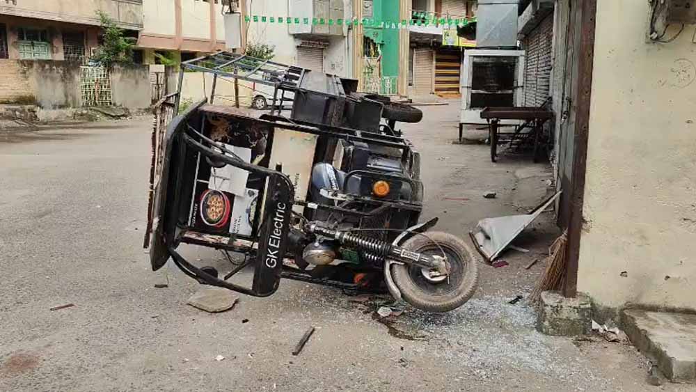 रातभर पथराव और हंगामे के बाद Bilaspur में धारा 144, भारी पुलिस बल तैनात