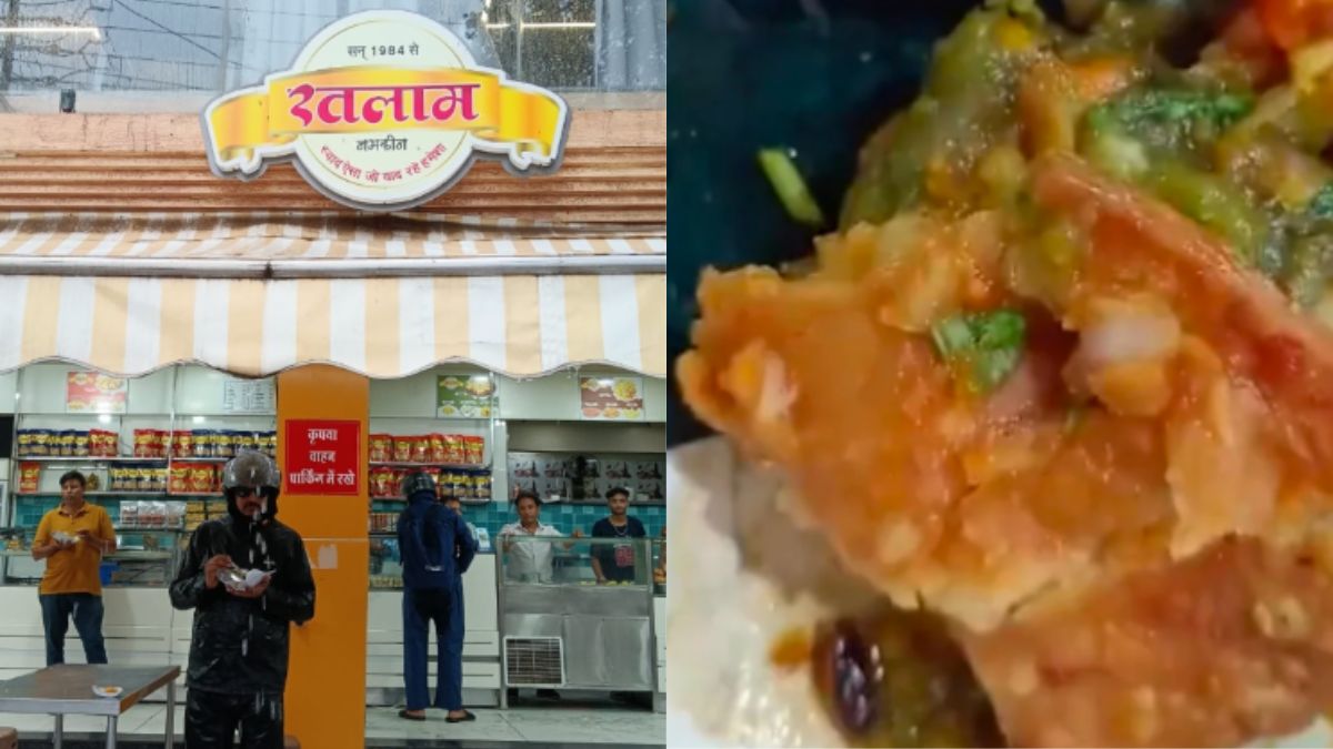 इंदौर में रतलाम नामकीन के समोसे में निकला मरा हुआ कॉकरोच, दुकानदार बोला- वीडियो बनाना है तो बना लो