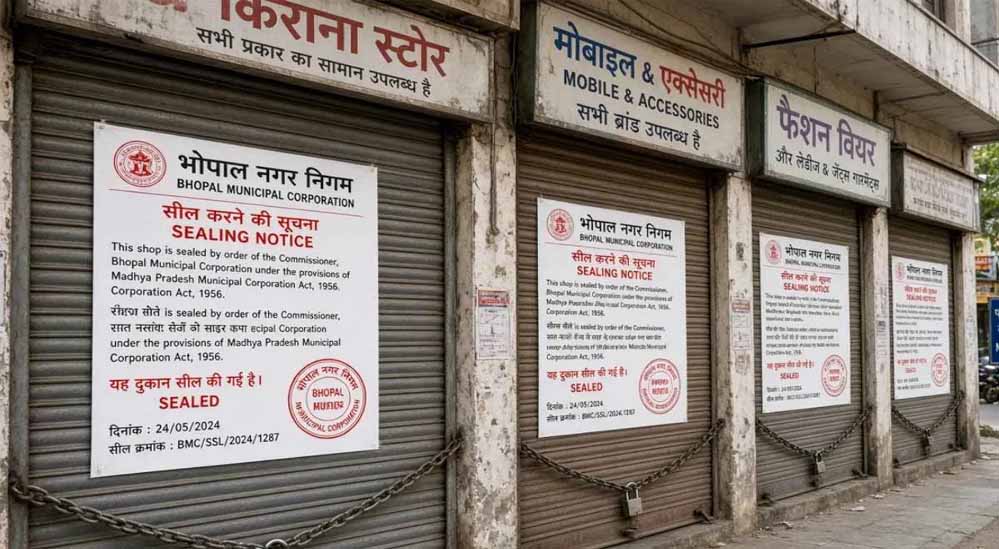 भोपाल में बिना अनुमति कमर्शियल गतिविधियों पर गिरेगी गाज, हाईकोर्ट ने दिया 7 दिन का समय