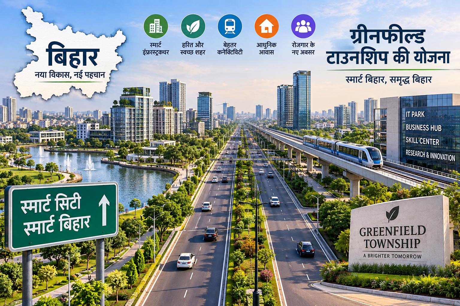 बिहार में बसेंगे नए स्मार्ट शहर, ग्रीनफील्ड टाउनशिप की प्लानिंग में CEPT की मदद