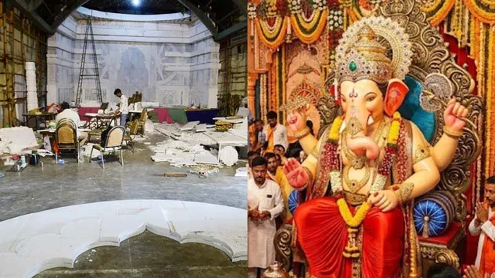 मुंबई से पटना पहुंचेंगे लालबाग के राजा, मीनाक्षी मंदिर की तर्ज पर बनेगा भव्य पंडाल