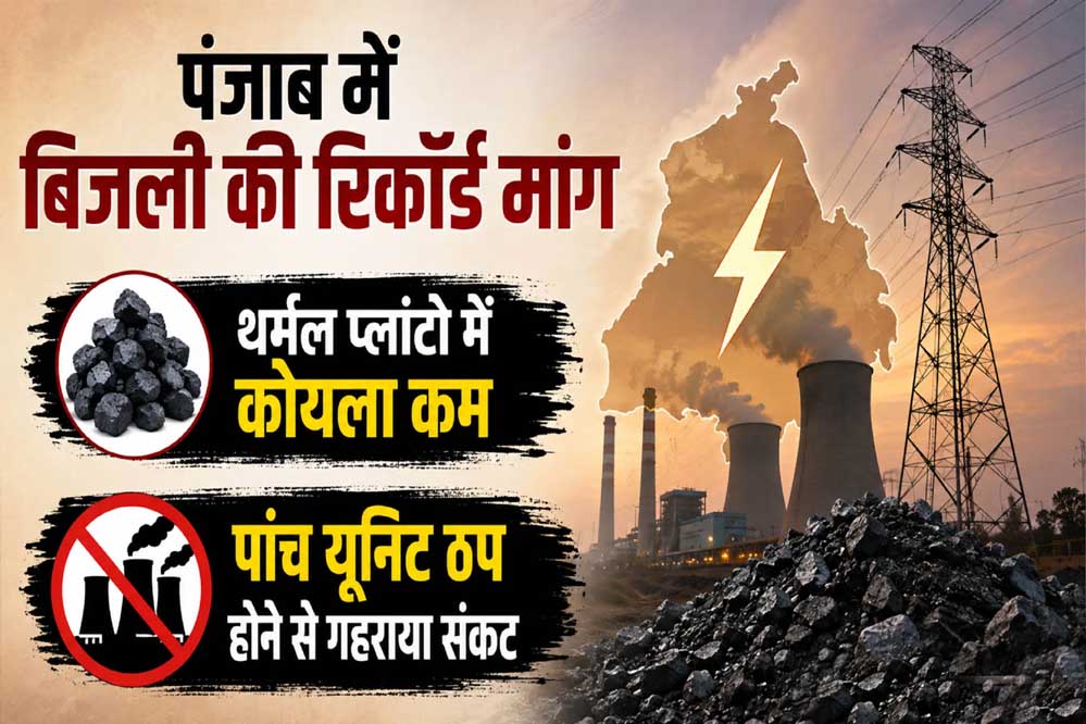 कोयले की कमी से पंजाब पर बिजली संकट, उद्योगों में साढ़े चार घंटे तक कटौती