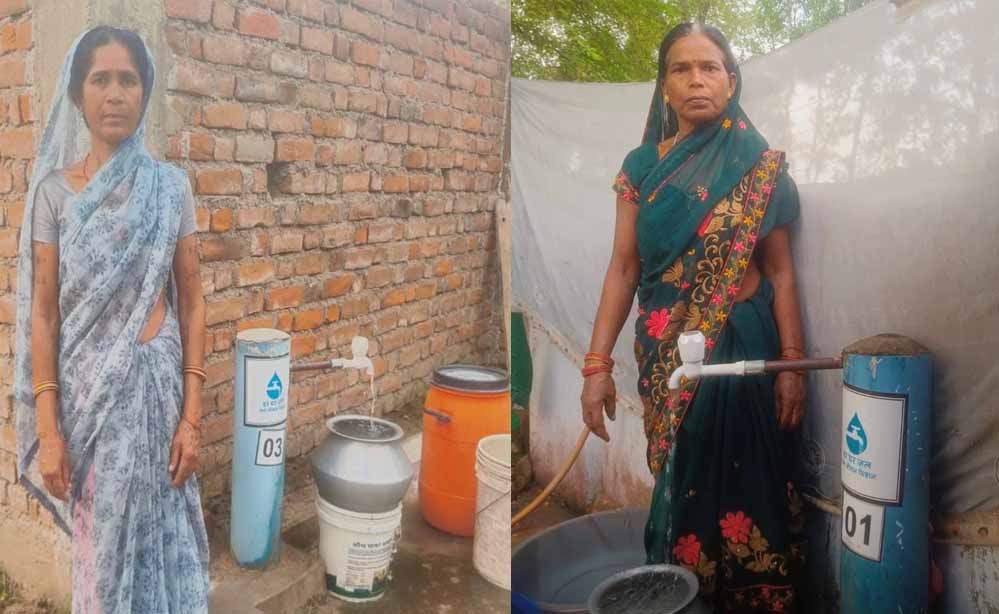 नगरी के पंडरवाही में घर-घर नल से बह रही खुशहाली