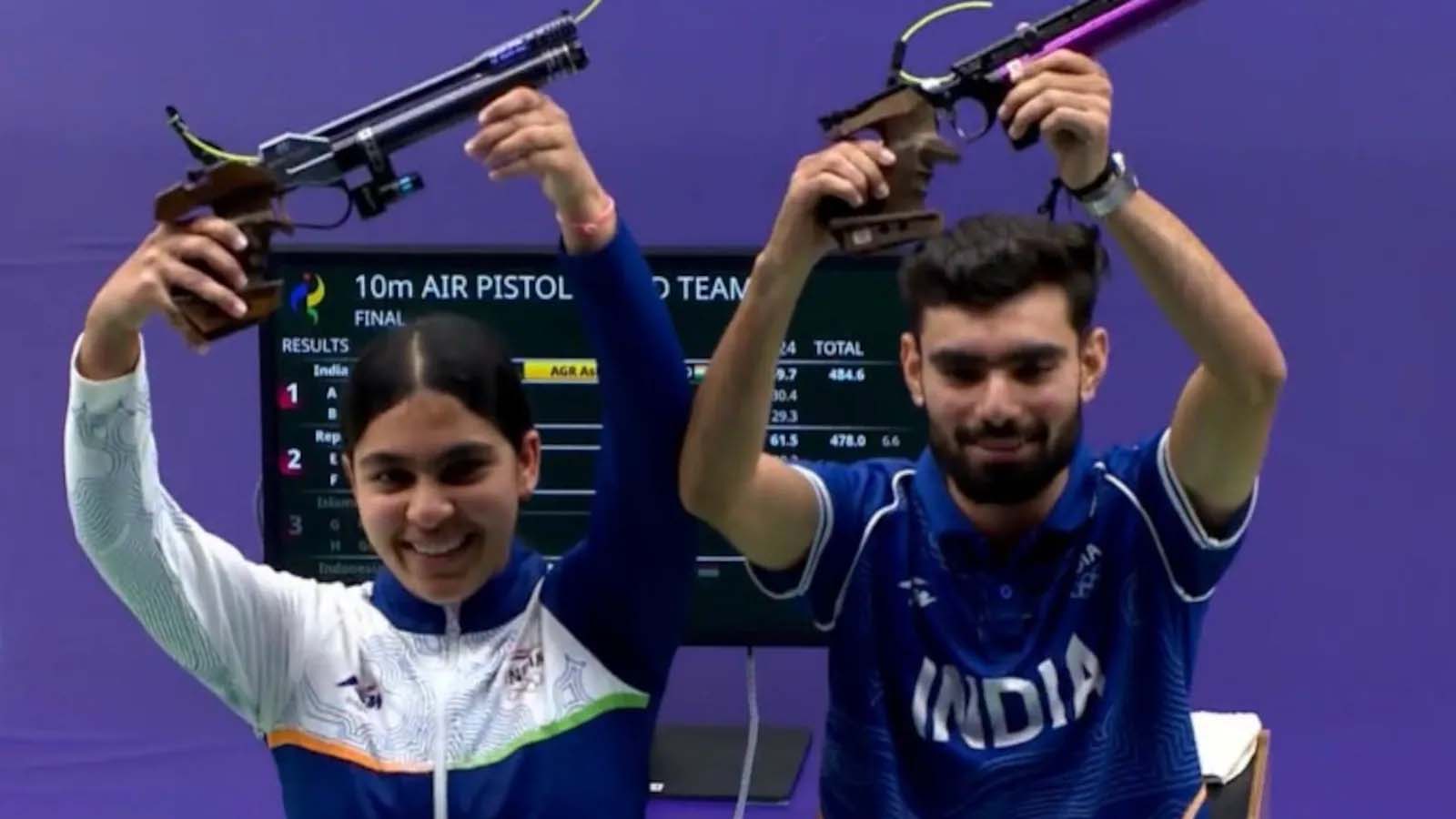 Asian Games में भारत का धमाल, कमलजीत-सुरुचि ने जीता गोल्ड; राइफल टीम को सिल्वर