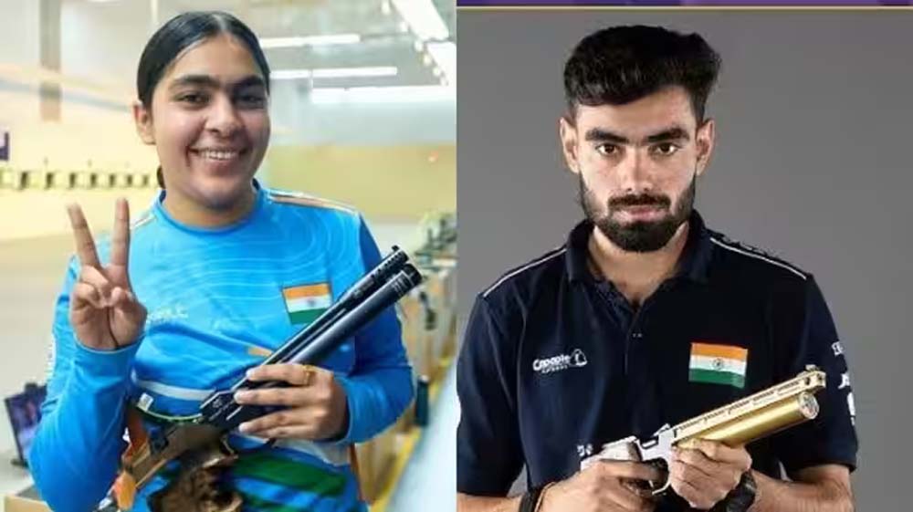 शूटिंग में भारत का डबल धमाका, कमलजीत-सुरुचि को गोल्ड; पुरुष टीम को सिल्वर