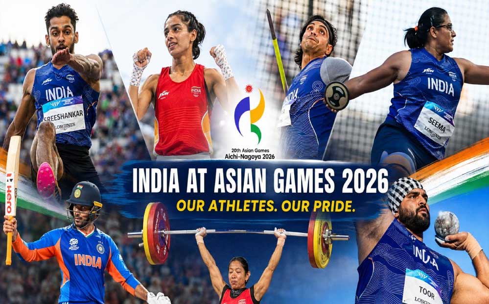 एशियन गेम्स 2026 के लिए भारत तैयार, 758 सदस्यीय दल मैदान में दिखाएगा दम; बनेगा नया रिकॉर्ड?