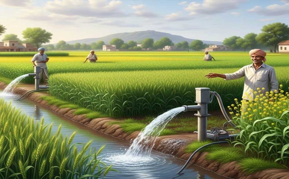 योगी सरकार में आधुनिक हो रहे राजकीय नलकूप, किसानों के खेतों तक पहुंच रहा सिंचाई का पानी
