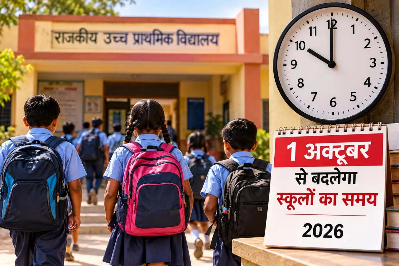 राजस्थान स्कूल टाइमिंग: 16 अक्टूबर से समय बदलने की मांग, शिक्षा विभाग के फैसले पर नजर