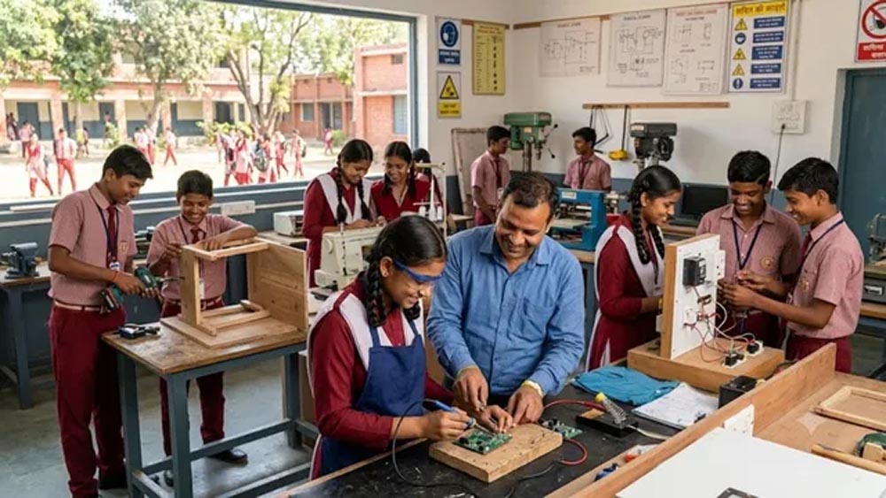 राज्य के पांच सौ पचपन विद्यालयों में छात्रों को रोजगारपरक कौशल और व्यावसायिक शिक्षा दी जाएगी।