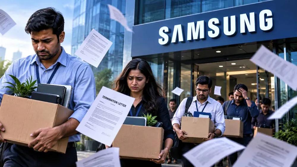 Samsung India में बड़ी छंटनी, TV और होम अप्लायंसेज बिजनेस से 100 अधिकारियों की नौकरी गई