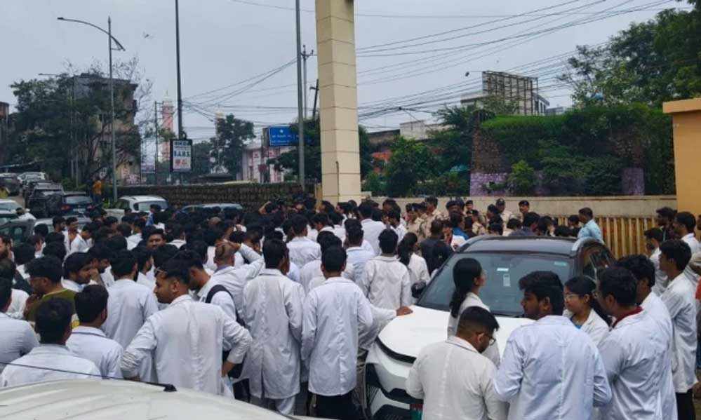 MP में इंटर्न डॉक्टरों ने खोला मोर्चा, स्टाइपेंड बढ़ाने के लिए भोपाल में निकाला पैदल मार्च