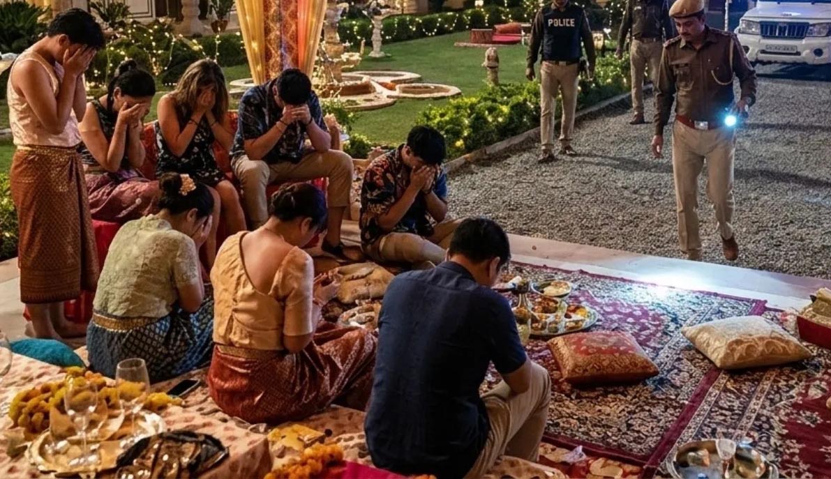 एक्सपायर्ड वीजा में रह रहीं थीं 7 थाई युवतियां, जयपुर रिसॉर्ट पार्टी में पुलिस का छापा