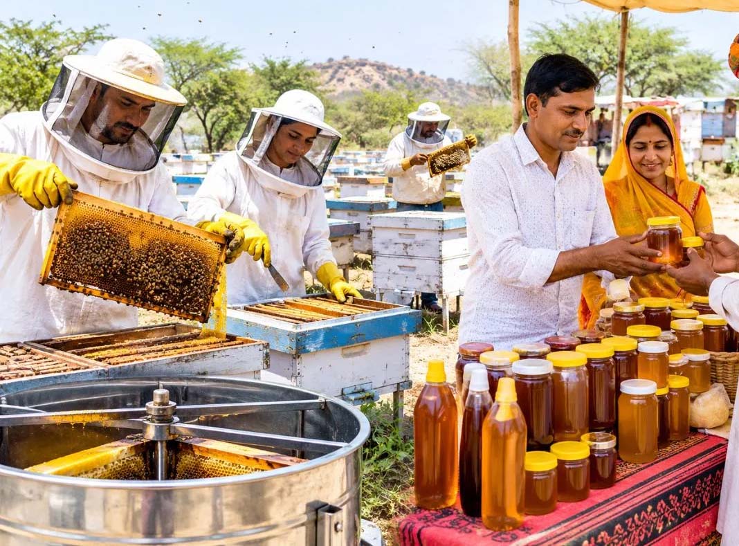 राजस्थान में बढ़ रहा मधुमक्खी पालन, भरतपुर-टोंक में बनेंगे एक्सीलेंस सेंटर; निर्यात को मिलेगी रफ्तार