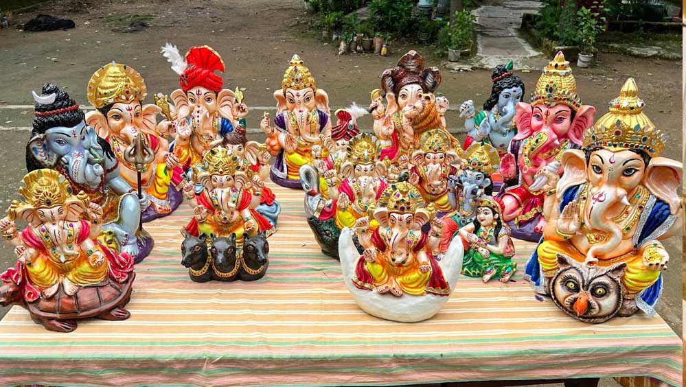 बंदियों ने गढ़ी आस्था और पर्यावरण संरक्षण की मिसाल, गणेश प्रतिमाओं में दिखा अनोखा संदेश