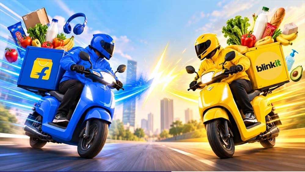 Quick Commerce में बड़ा उलटफेर! Blinkit को टक्कर देने तेजी से बढ़ रहा Flipkart Minutes