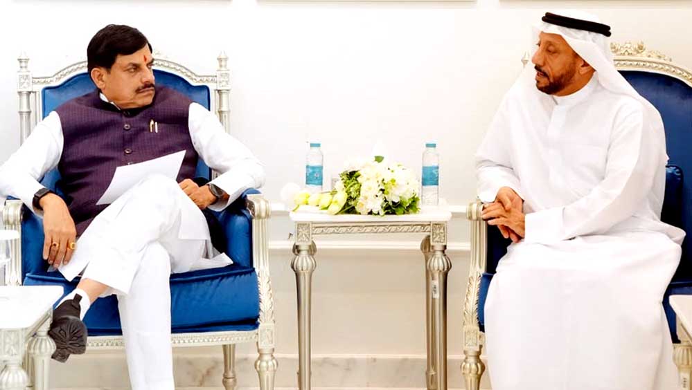 CM डॉ. यादव ने शारजाह चैंबर ऑफ कॉमर्स के चेयरमैन से की मुलाकात, MP में बड़े निवेश की उम्मीद