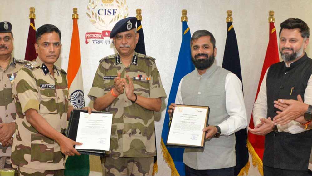 370 संवेदनशील प्रतिष्ठानों की ड्रोन निगरानी, CISF-DFI की साझेदारी; बहरोड़ में बनेगा ट्रेनिंग हब