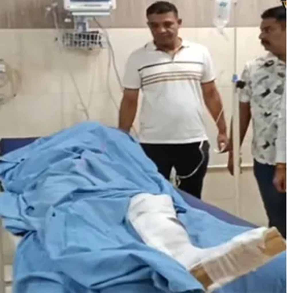 कुरुक्षेत्र में लूट के आरोपी से पुलिस की मुठभेड़, टांग में गोली लगने से घायल