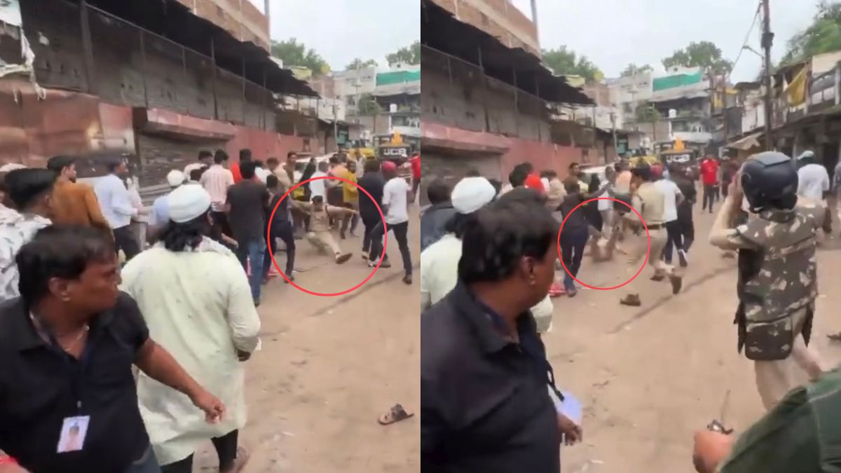 इंदौर में अतिक्रमण हटाने पर मचा बवाल, युवक ने ADCP को दिया धक्का, जमीन पर गिरे, देखें वीडियो