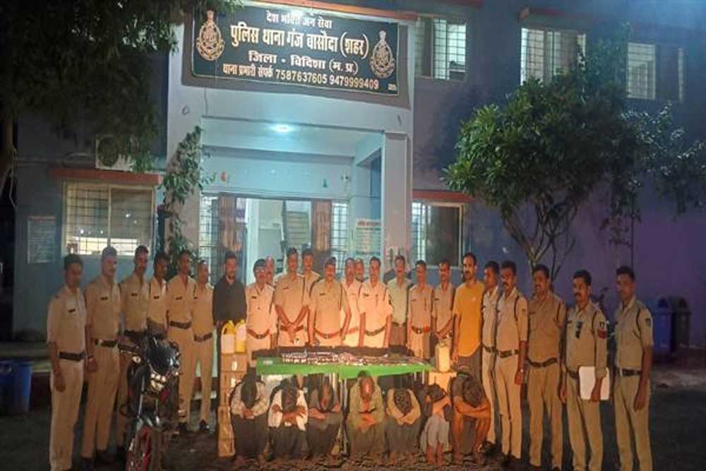 मध्यप्रदेश पुलिस की नशे के विरुद्ध प्रभावी कार्रवाई