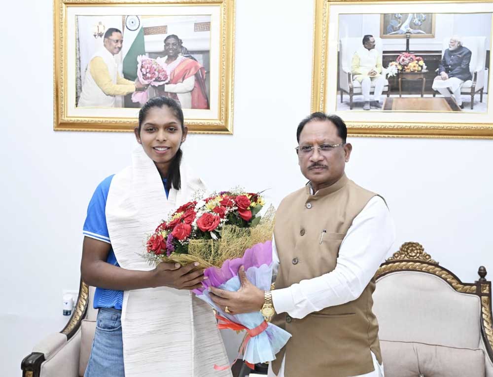 छत्तीसगढ़ की बेटी ने अपनी प्रतिभा और परिश्रम से देश-प्रदेश का मान बढ़ाया : मुख्यमंत्री  साय