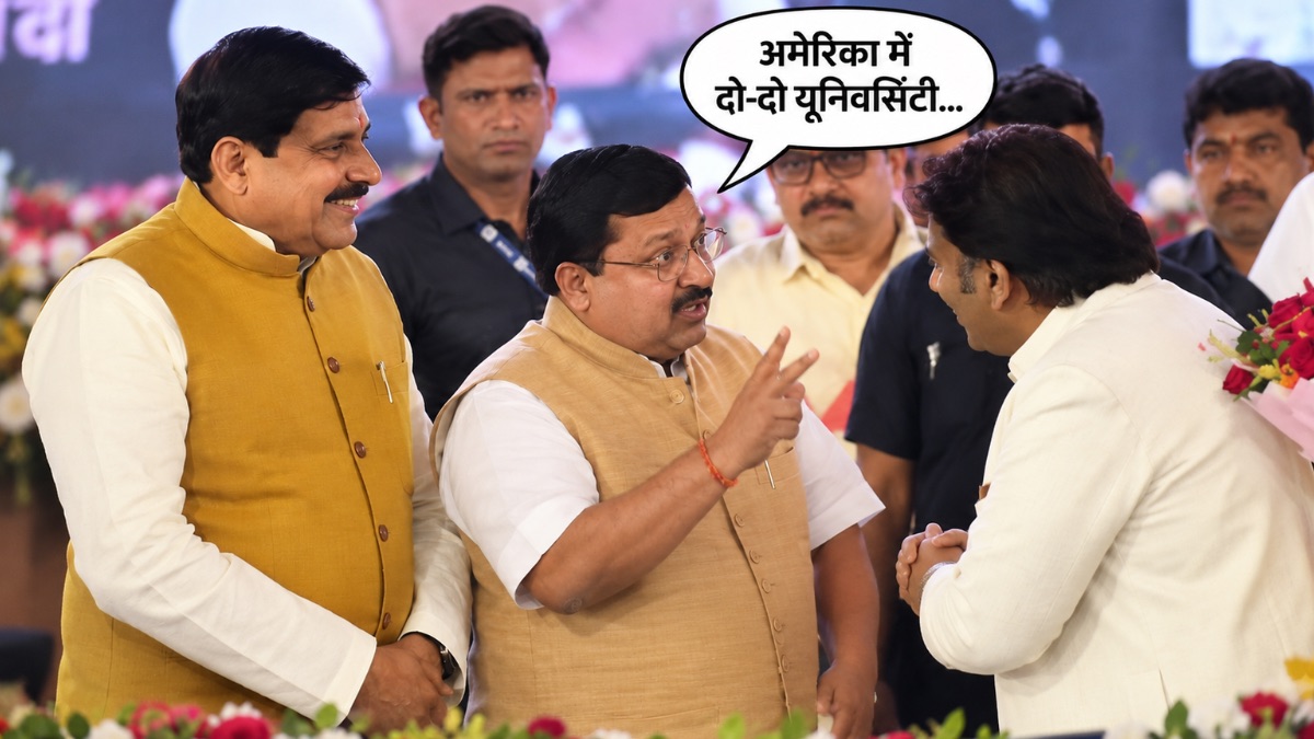 अमेरिका में दो-दो यूनिवर्सिटी… स्वप्निल कोठारी के बिजनेस के बारे में जानकर चौकें नितिन नवीन, सीएम मोहन यादव ने कराया परिचय
