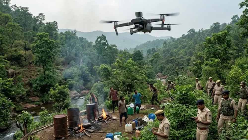 Jharkhand News: शराब तस्करों की बढ़ेगी मुश्किलें, अवैध निर्माण और बिक्री रोकने के लिए ड्रोन तकनीक का इस्तेमाल