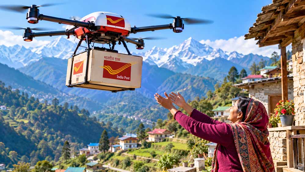 अब पहाड़ों में ड्रोन करेंगे डाकिए का काम! हिमाचल के दूर-दराज गांवों तक ड्रोन से पहुंचेंगे पार्सल और चिट्ठियां