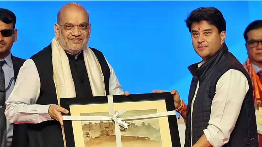 सिंधिया के न्योते पर ग्वालियर पहुंचेंगे अमित शाह, मध्य प्रदेश को मिलेगी करोड़ों की सौगात
