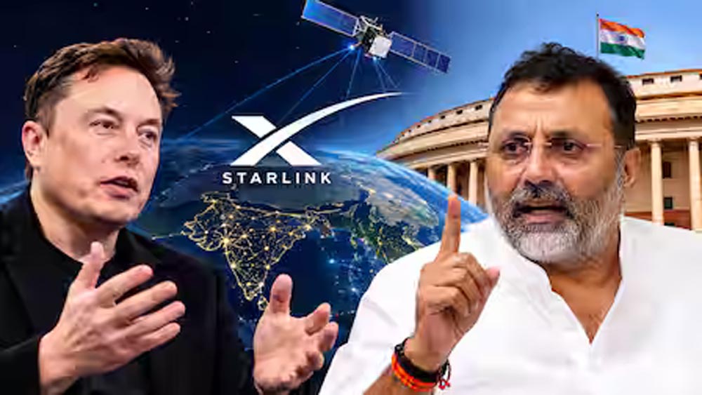 एलन मस्क पर भड़के BJP सांसद निशिकांत दुबे, Starlink को बताया राष्ट्रीय सुरक्षा के लिए खतरा