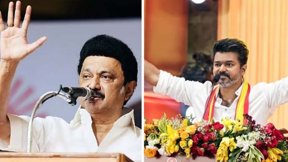 सत्यभामा पर स्टालिन की टिप्पणी को लेकर विवाद, CM विजय ने की आलोचना; TVK ने चुनाव आयोग में की शिकायत
