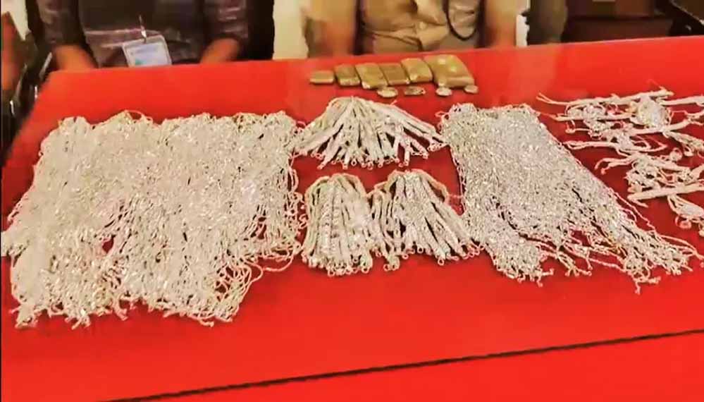 पीठ पर बैग और अंदर लाखों की चांदी, 36 लाख की बरामदगी से मचा हड़कंप