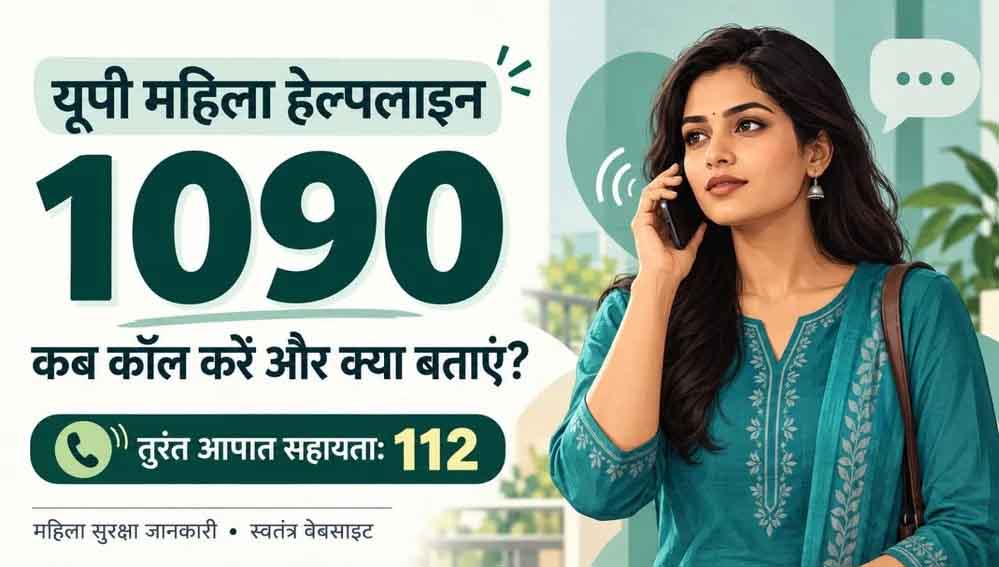 महिलाओं की सुरक्षा के लिए UP की 1090 हेल्पलाइन, फोन और सोशल मीडिया पर शिकायत का समाधान
