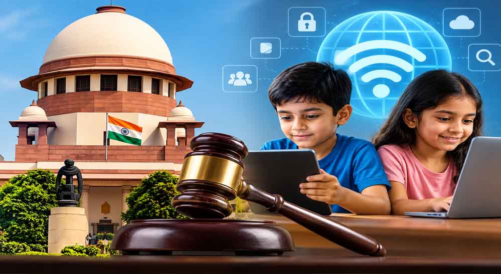 सुप्रीम कोर्ट का बड़ा बयान: बच्चों को इंटरनेट से पूरी तरह दूर नहीं रखा जा सकता