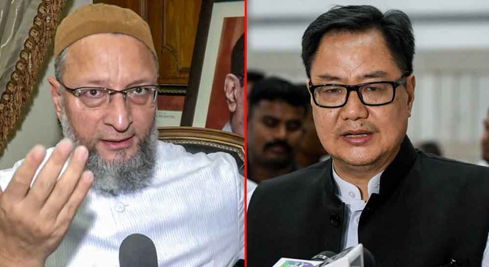 एलन मस्क के भारत पर सवालों को लेकर ओवैसी के समर्थन में आए किरेन रिजिजू