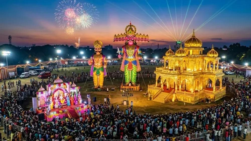 झारखंड की राजधानी में दशहरे की भव्य तैयारी, रावण-कुंभकर्ण-मेघनाथ के पुतलों के साथ होगा लेजर शो