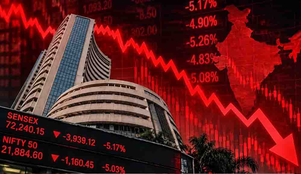 Stock Market Crash: मंगलवार को भी बाजार में हाहाकार, सेंसेक्स-निफ्टी में गिरावट से निवेशकों को झटका