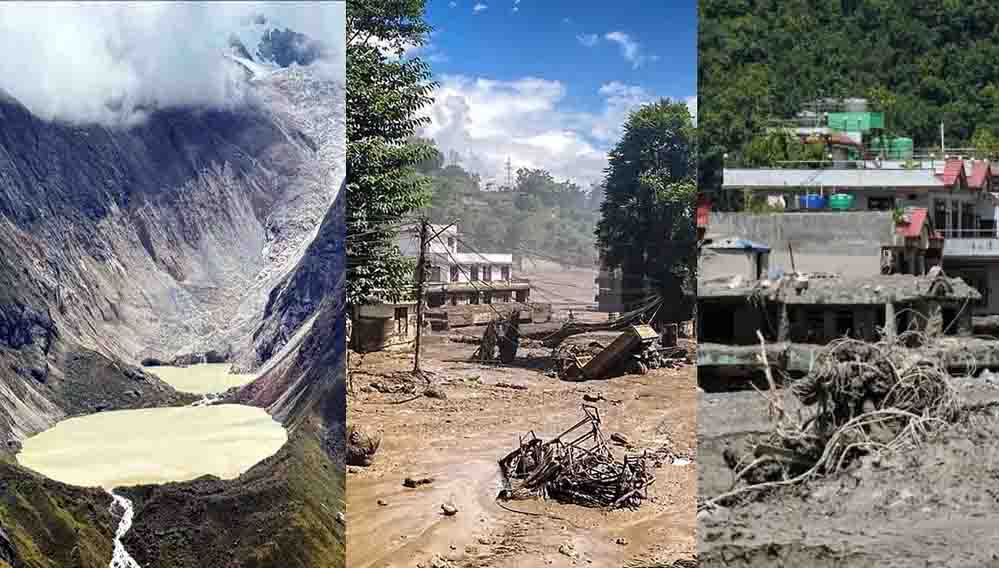 भूटान की शिंताफू झील पर वैज्ञानिकों की चेतावनी सच हुई, संकोश नदी में बाढ़ का खतरा
