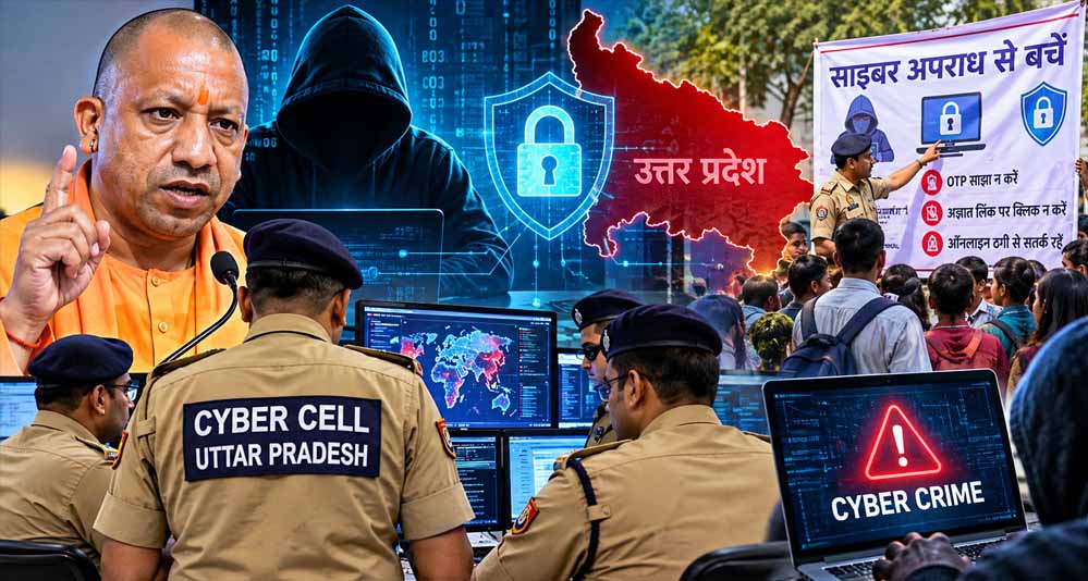 यूपी में साइबर फ्रॉड पर शिकंजा, सितंबर में 34% धनराशि फ्रीज; राष्ट्रीय औसत 31%