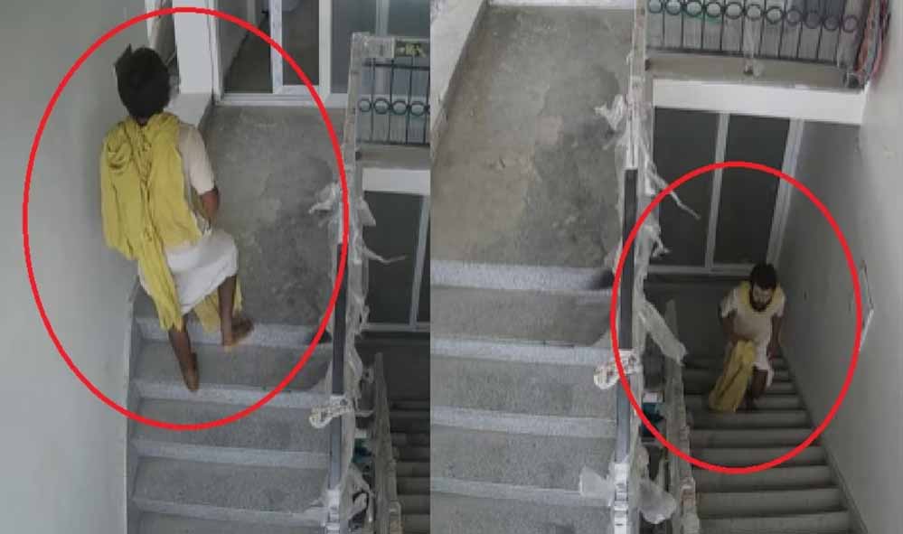 प्रेमानंद के शिष्य दीपक की मौत का नया CCTV, कथित तौर पर खुद को घायल करने के बाद चौथी मंजिल पहुंचा
