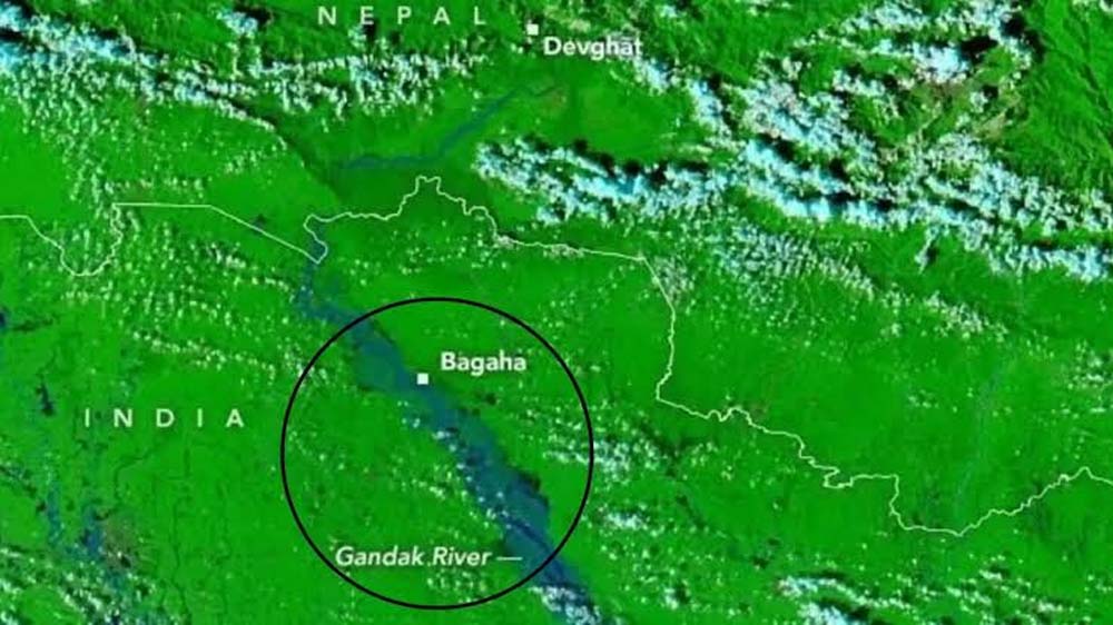 नेपाल की भारी बारिश से बिहार में मची तबाही, NASA सैटेलाइट तस्वीरों ने दिखाया बाढ़ का खौफनाक मंजर