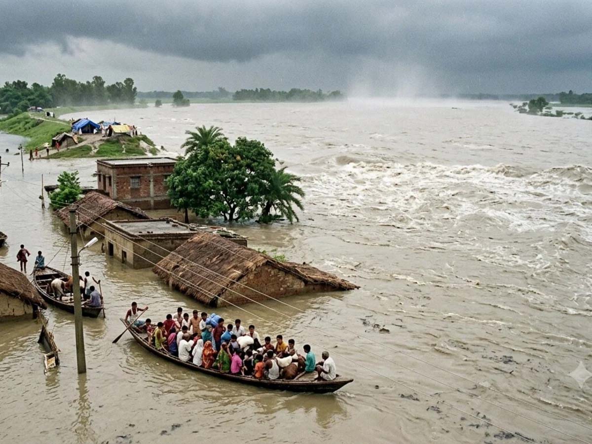 गंडक तटबंध टूटने के बाद मचा हड़कंप, 7 इंजीनियरों पर कार्रवाई; इन पर चला डंडा