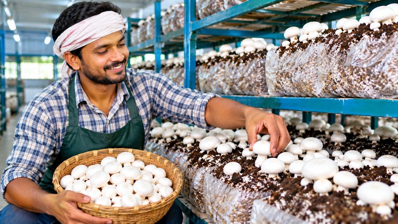 कमरे में मशरूम उगाकर सालाना ₹20 लाख कमा रहीं पूजा सैनी, जानें खेती का तरीका